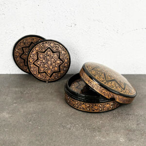 Kashmiri Papermache Round Coasters